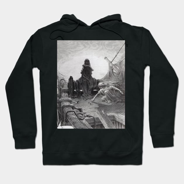 Death Rolls the Dice - Gustave Dore Hoodie by forgottenbeauty